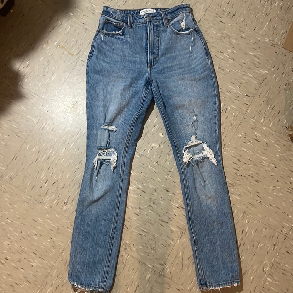 Abercrombie high rise denim